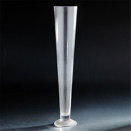 DIAMOND STAR Diamond Star 80002 23.5 x 4 in. Glass Vase; Clear 80002
